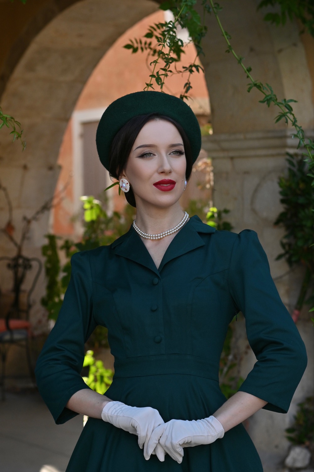 Alyssa Green Swing Dress in Extended Sizing